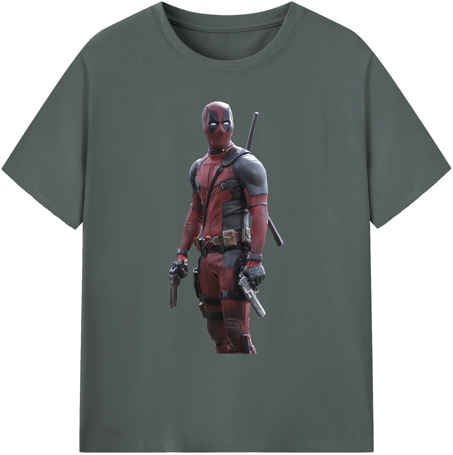 （画像用） Deadpool デッドプール 綿100％ メンズ半袖Tシャツ｜肌触りやわらか＆通気性